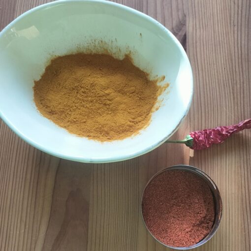 Chili und Kurkuma